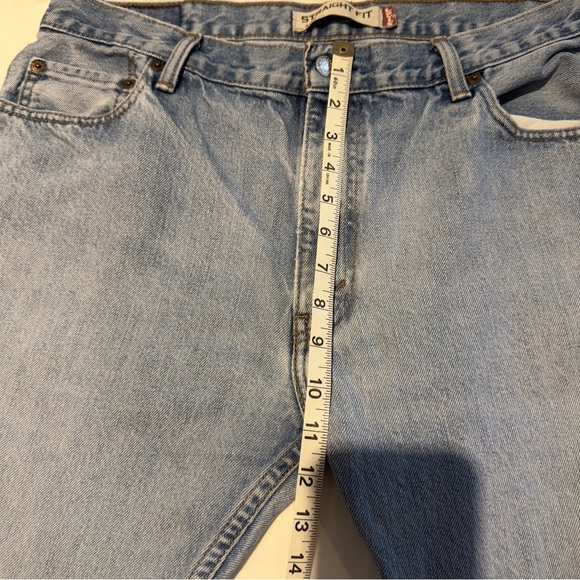 Levi’s 505 Straight Leg Light Wash 36 x 30 Demin Jeans Vintage Men’s 90s Baggie - Picture 8 of 12